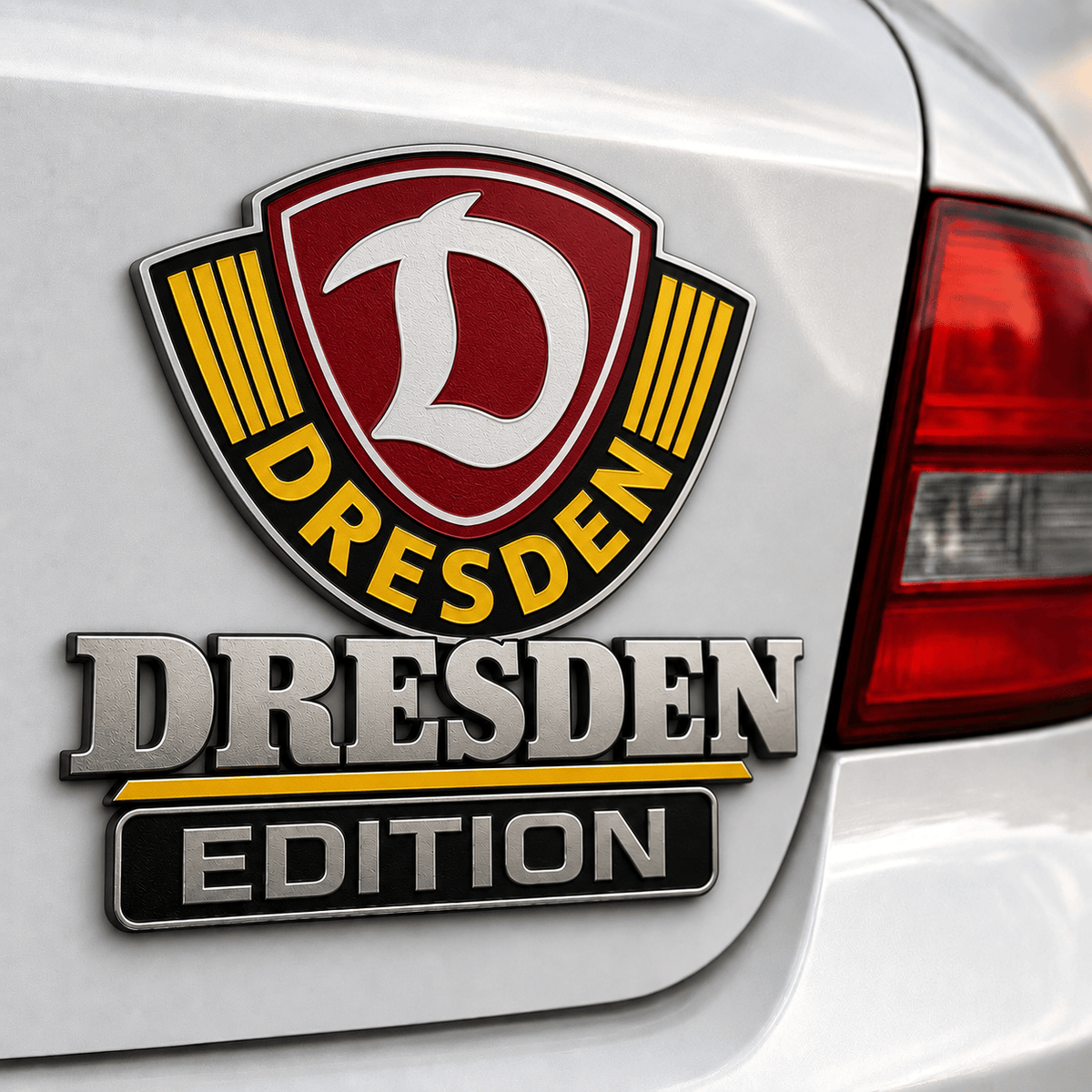 Dynamo Dresden 3D Chrome Car Badge