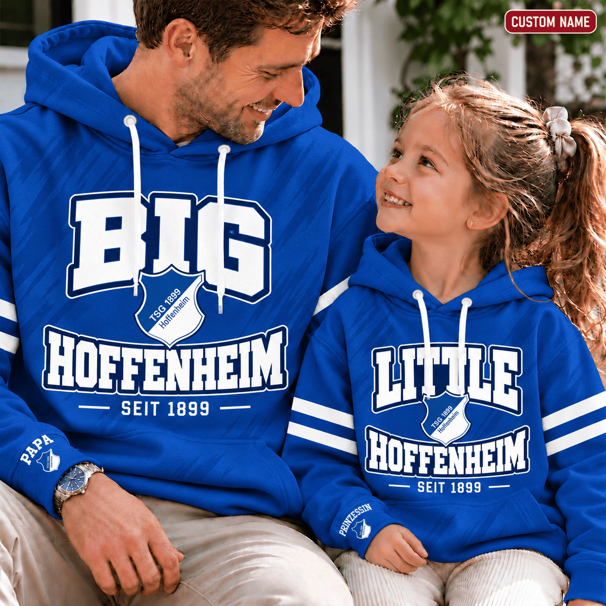 TSG Hoffenheim Personalized Dad & Me Hoodie – Big & Little Matching Set