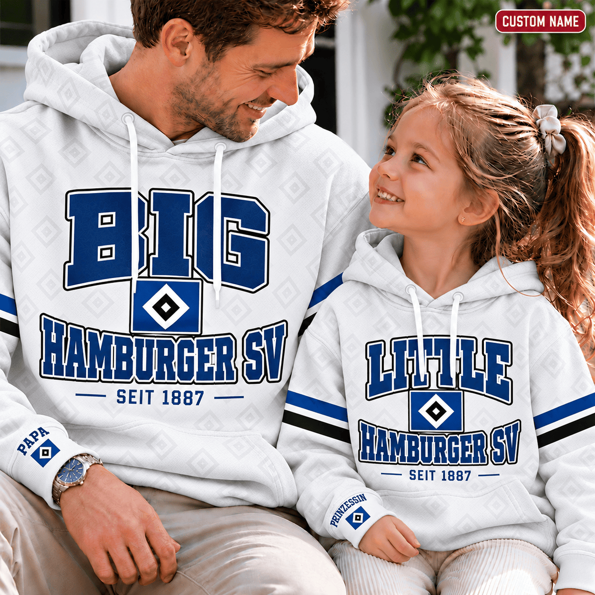 Hamburger SV Personalized Dad & Me Hoodie – Big & Little Matching Set