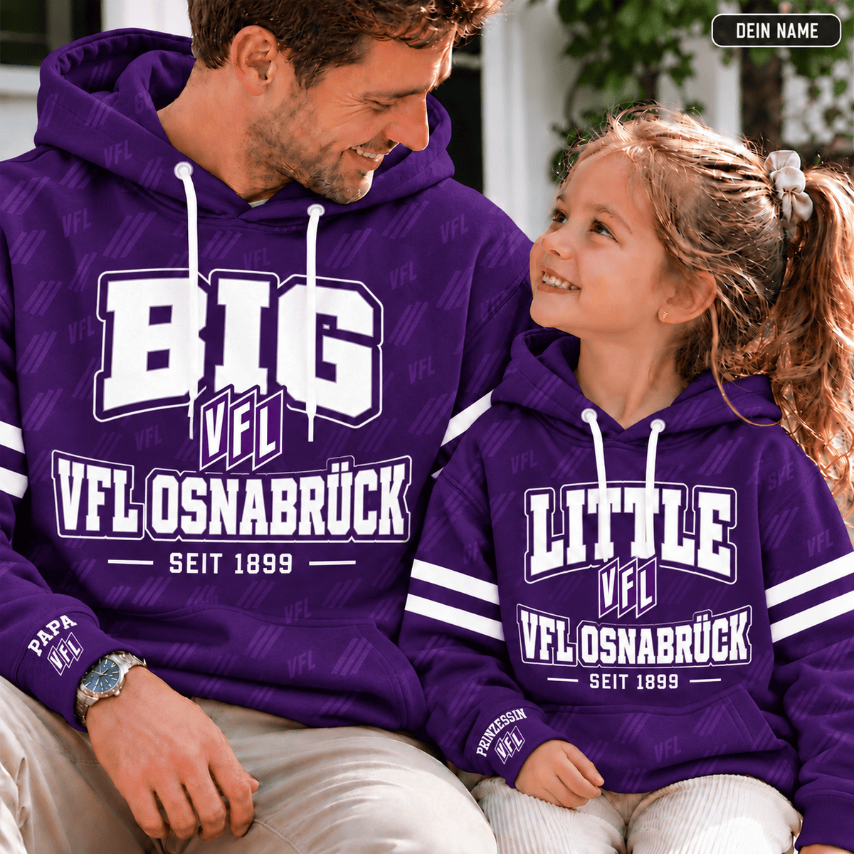 VfL Osnabrück Personalized Dad & Me Hoodie – Big & Little Matching Set