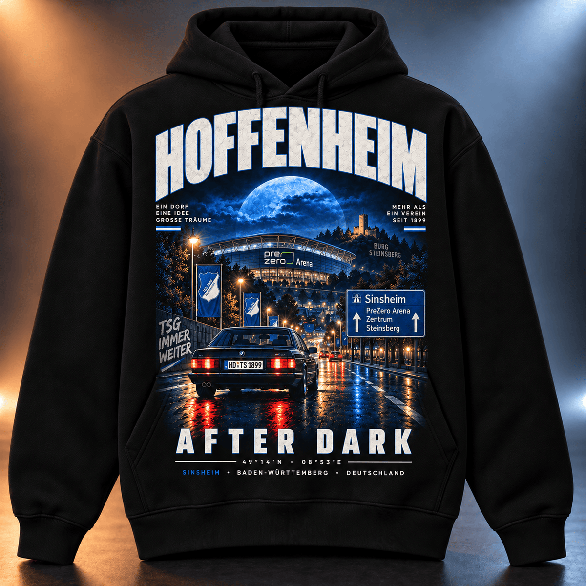 TSG Hoffenheim After Dark Hoodie – Vintage Cityscape Pullover