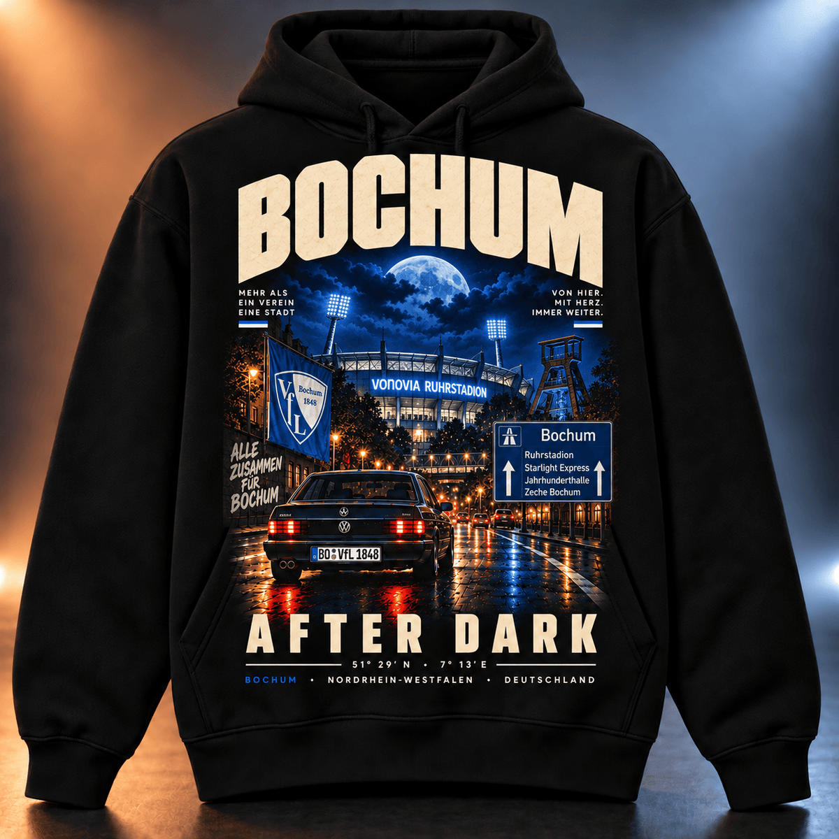 VfL Bochum After Dark Hoodie – Vintage Cityscape Pullover
