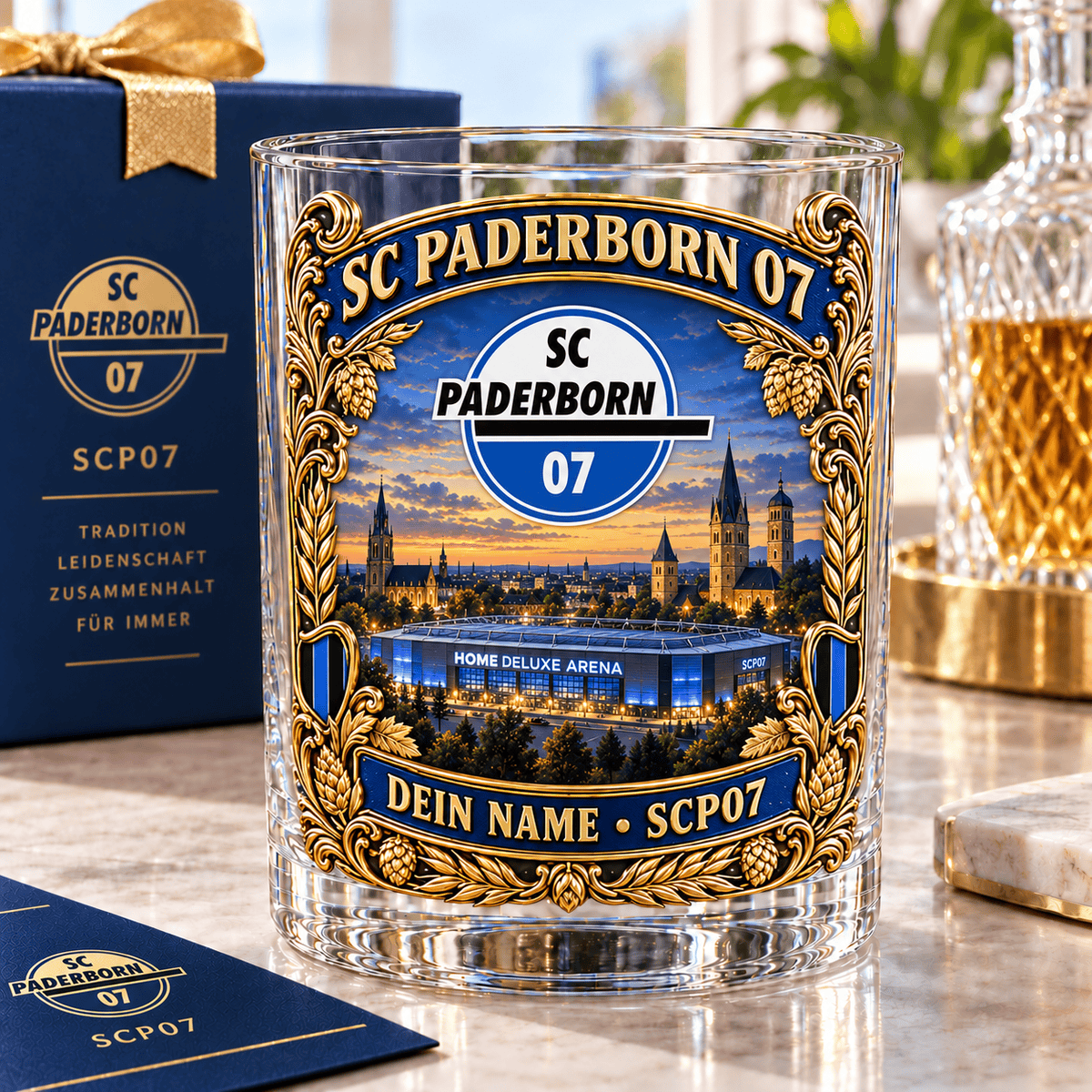 SC Paderborn 07 Whiskey Glass Mug Custom Any name Special Gifts For Fan Love