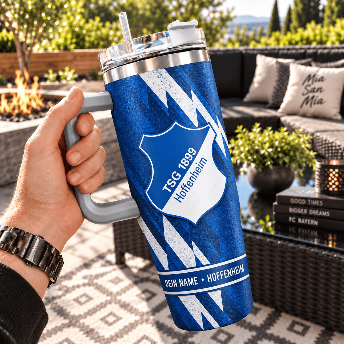TSG Hoffenheim Custom Name 40oz Tumbler – Insulated Football Fan