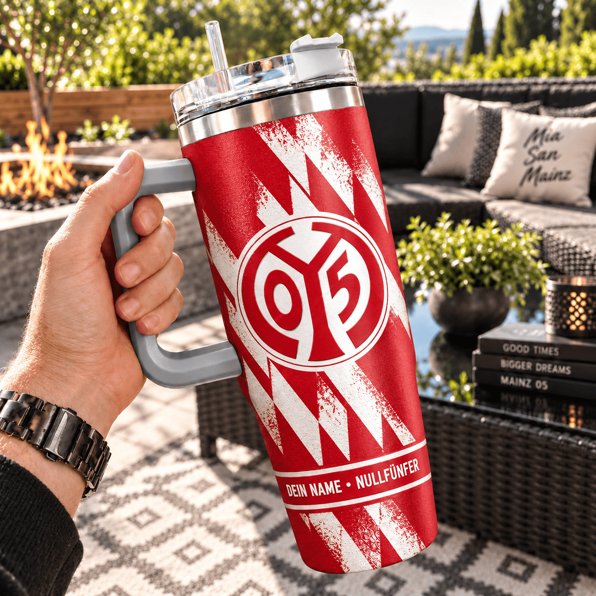 Mainz 05 Custom Name 40oz Tumbler – Insulated Football Fan