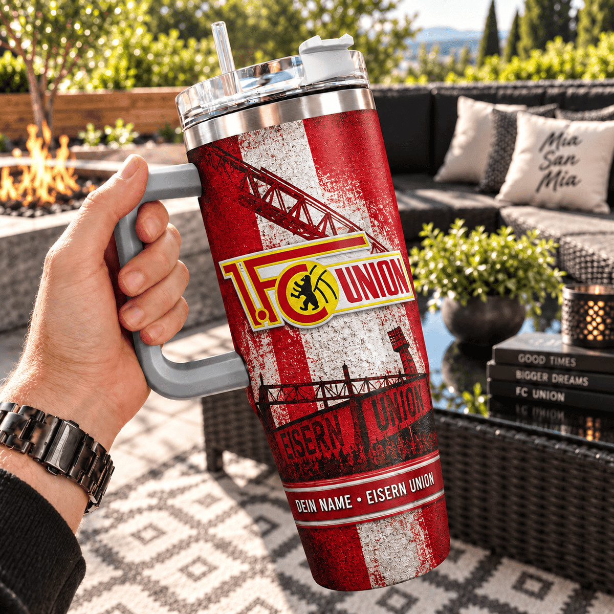 Union Berlin Custom Name 40oz Tumbler – Insulated Football Fan