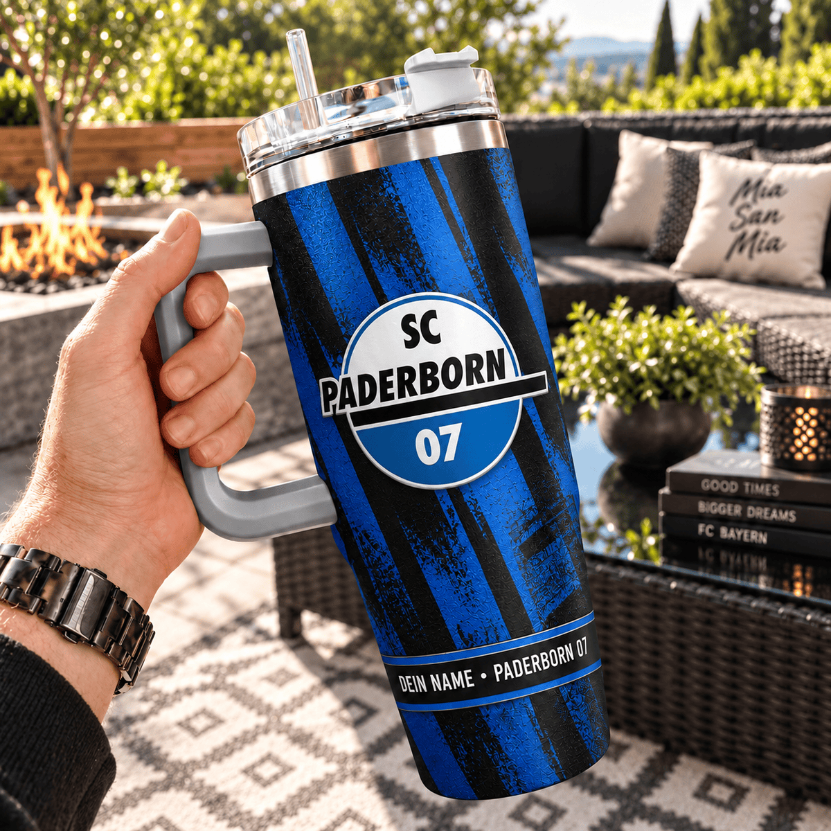 SC Paderborn 07 Custom Name 40oz Tumbler – Insulated Football Fan