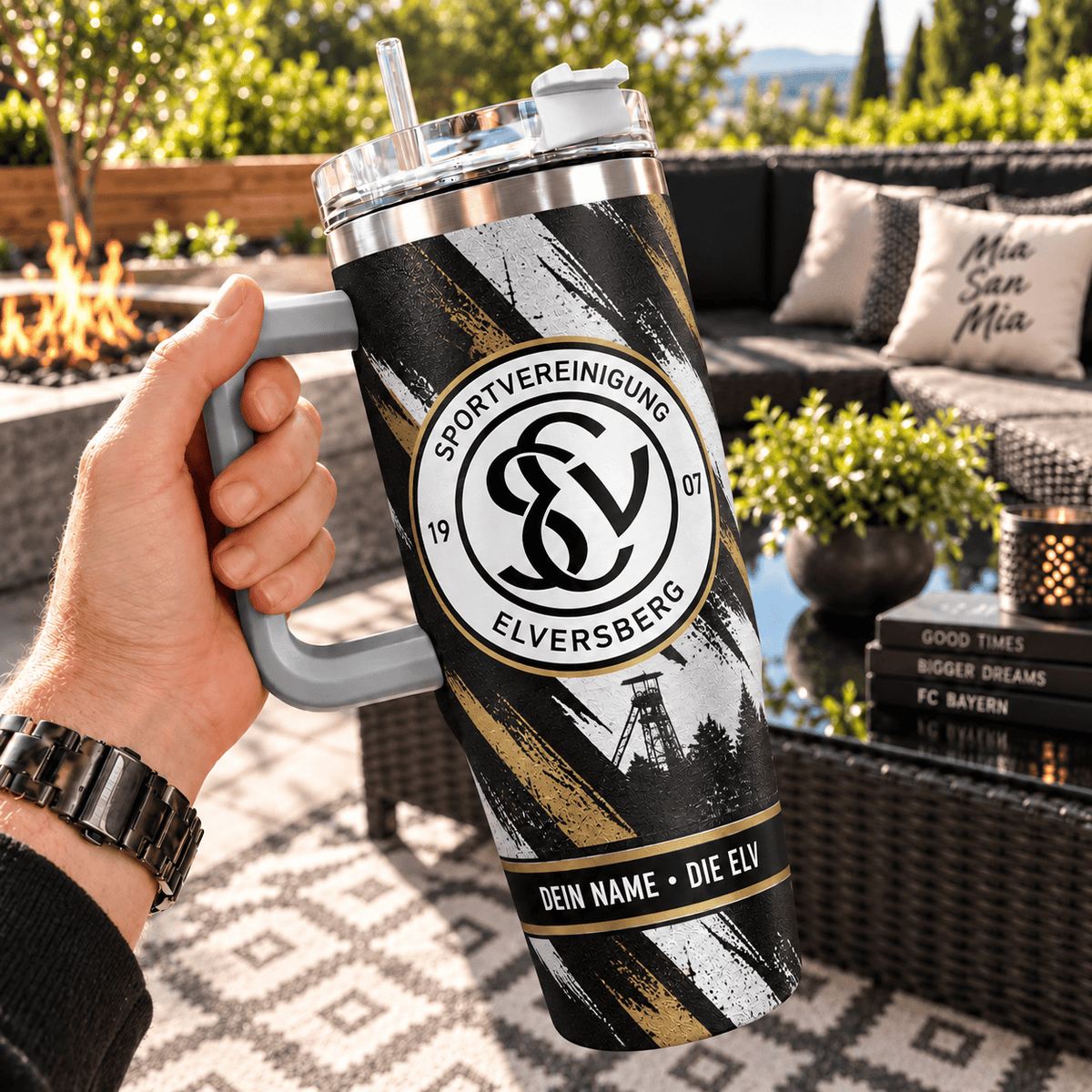 SV Elversberg Custom Name 40oz Tumbler – Insulated Football Fan