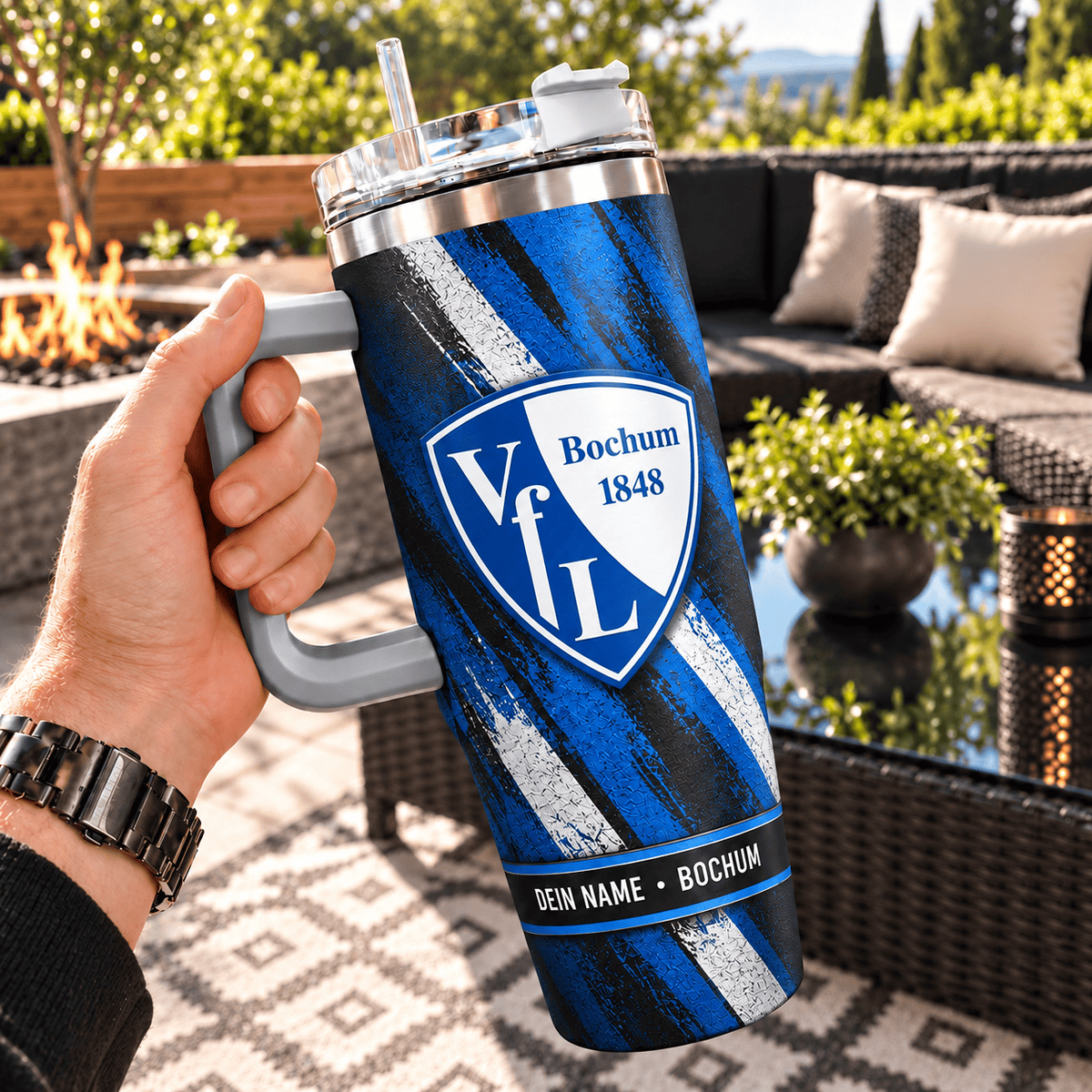VfL Bochum Custom Name 40oz Tumbler – Insulated Football Fan