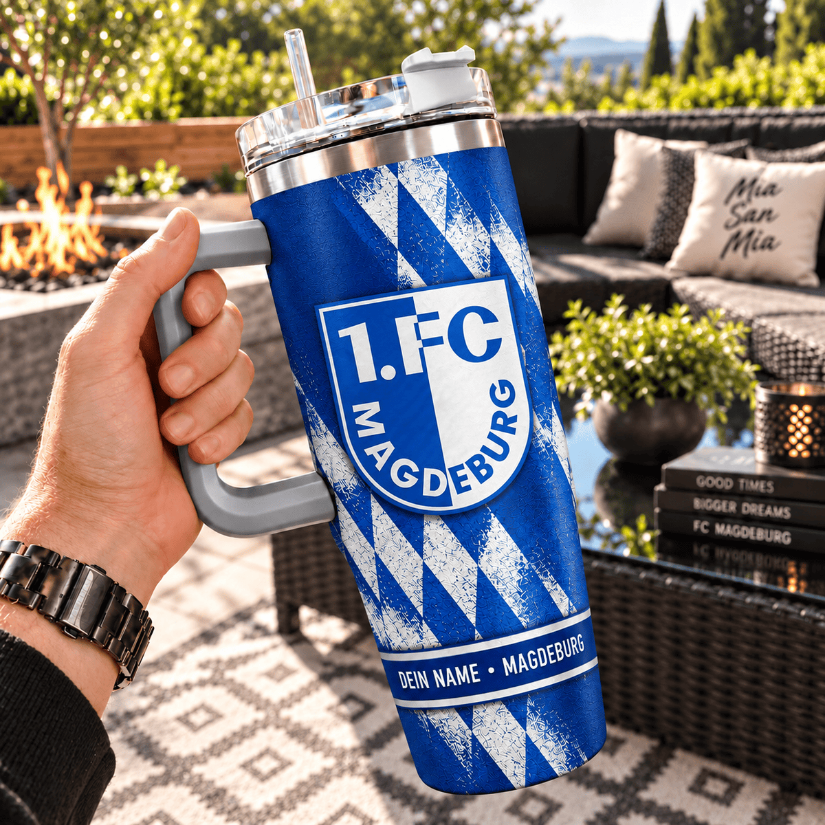 FC Magdeburg Custom Name 40oz Tumbler – Insulated Football Fan