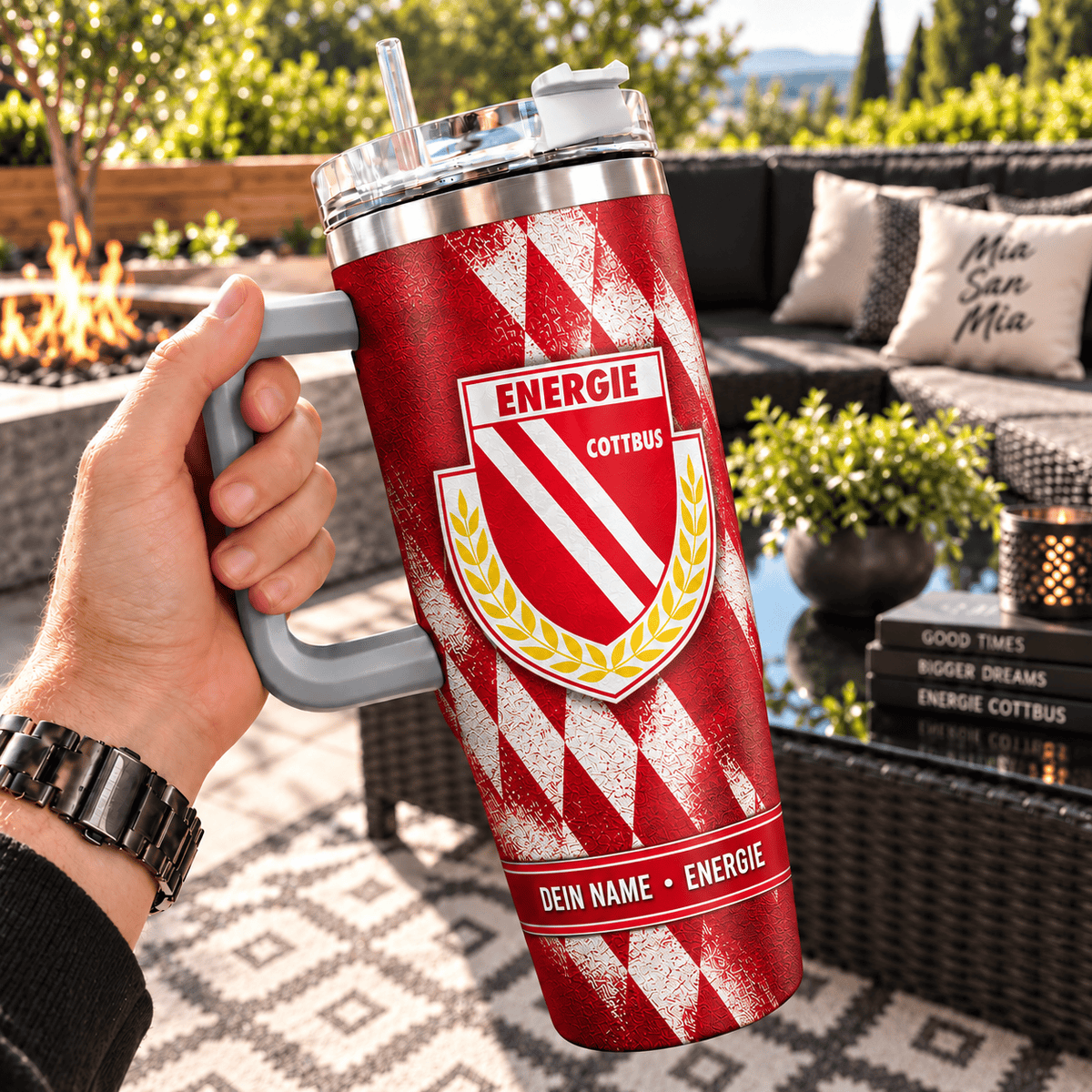 Energie Cottbus Custom Name 40oz Tumbler – Insulated Football Fan