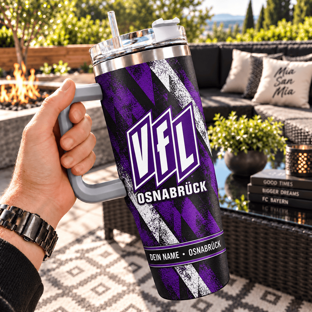 VfL Osnabrück Custom Name 40oz Tumbler – Insulated Football Fan