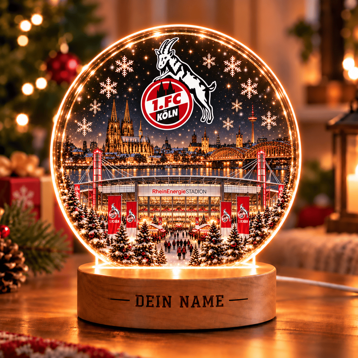 1. FC Köln Christmas Gift Led Light Custom Any Name