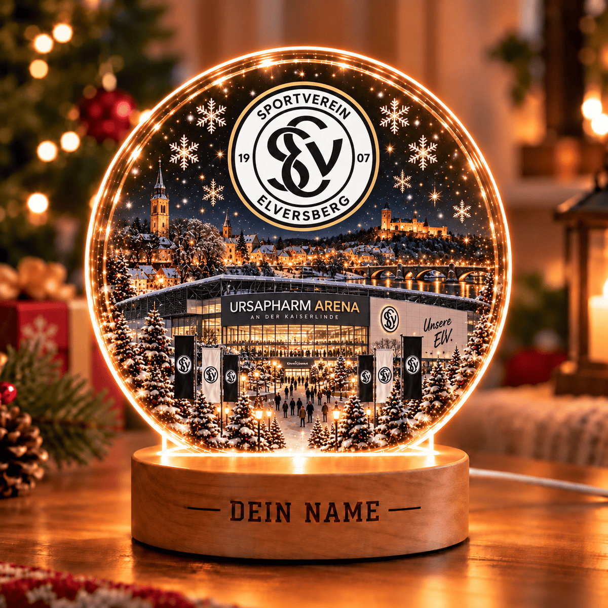 SV Elversberg Christmas Gift Led Light Custom Any Name