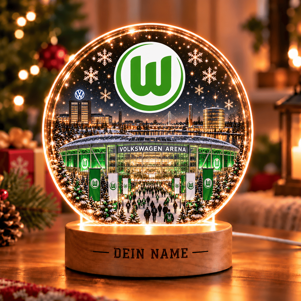 VfL Wolfsburg Christmas Gift Led Light Custom Any Name