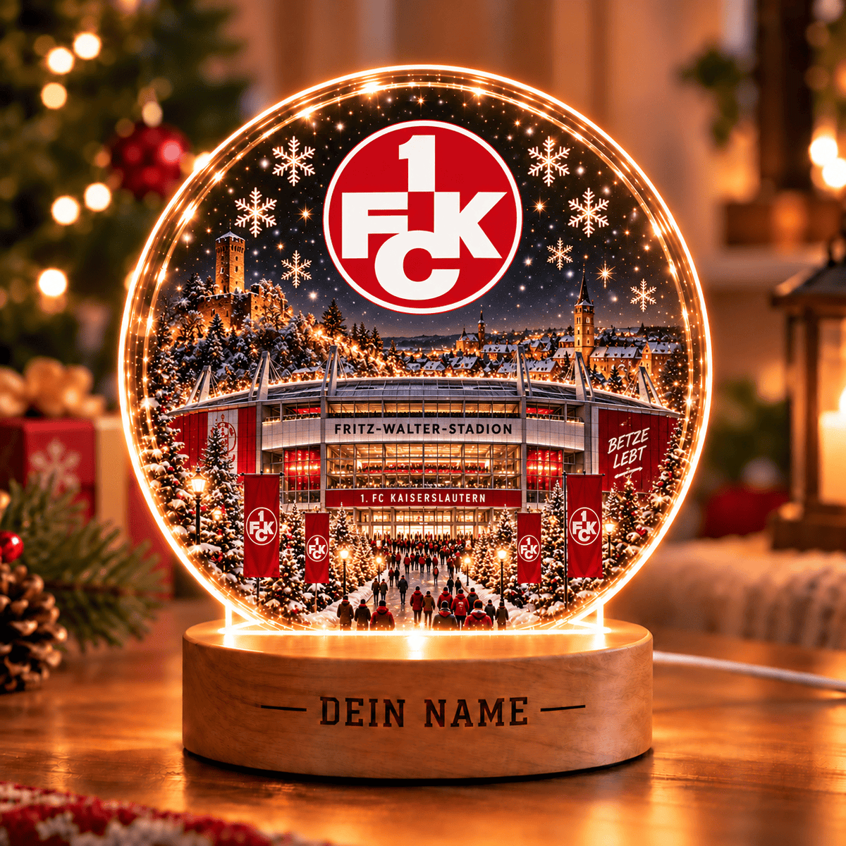 FC Kaiserslautern Christmas Gift Led Light Custom Any Name