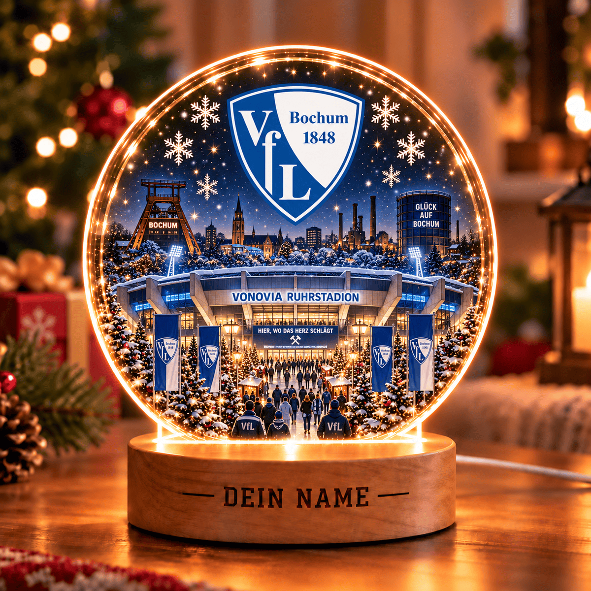 VfL Bochum Christmas Gift Led Light Custom Any Name