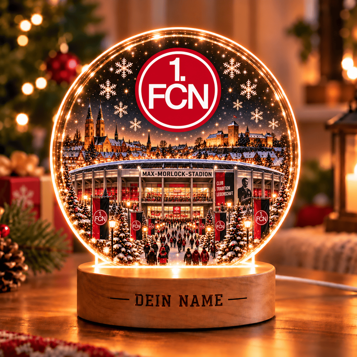 FC Nürnberg Christmas Gift Led Light Custom Any Name