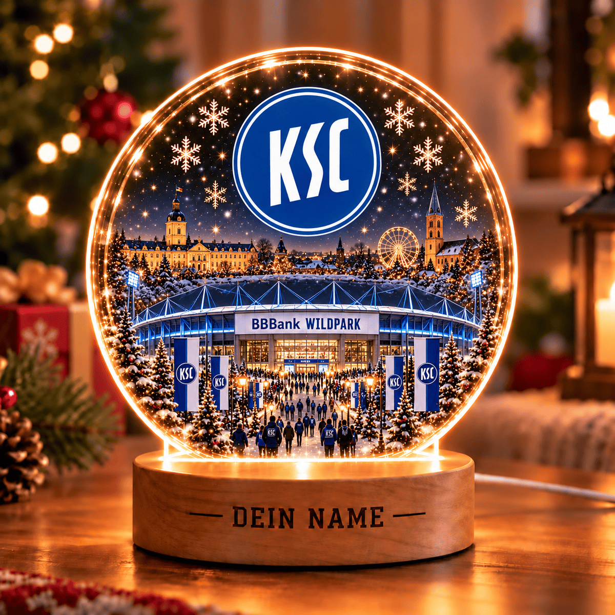 Karlsruher SC Christmas Gift Led Light Custom Any Name