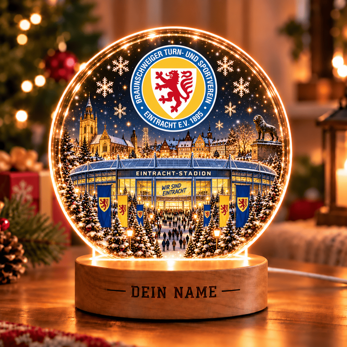 Eintracht Braunschweig Christmas Gift Led Light Custom Any Name