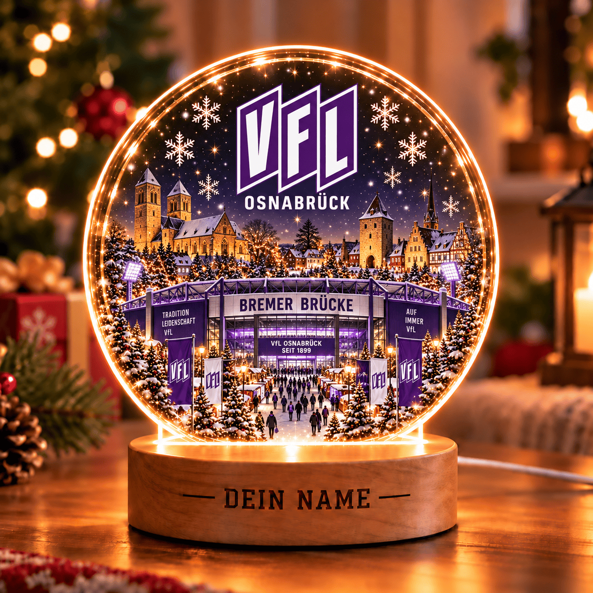 VfL Osnabrück Christmas Gift Led Light Custom Any Name