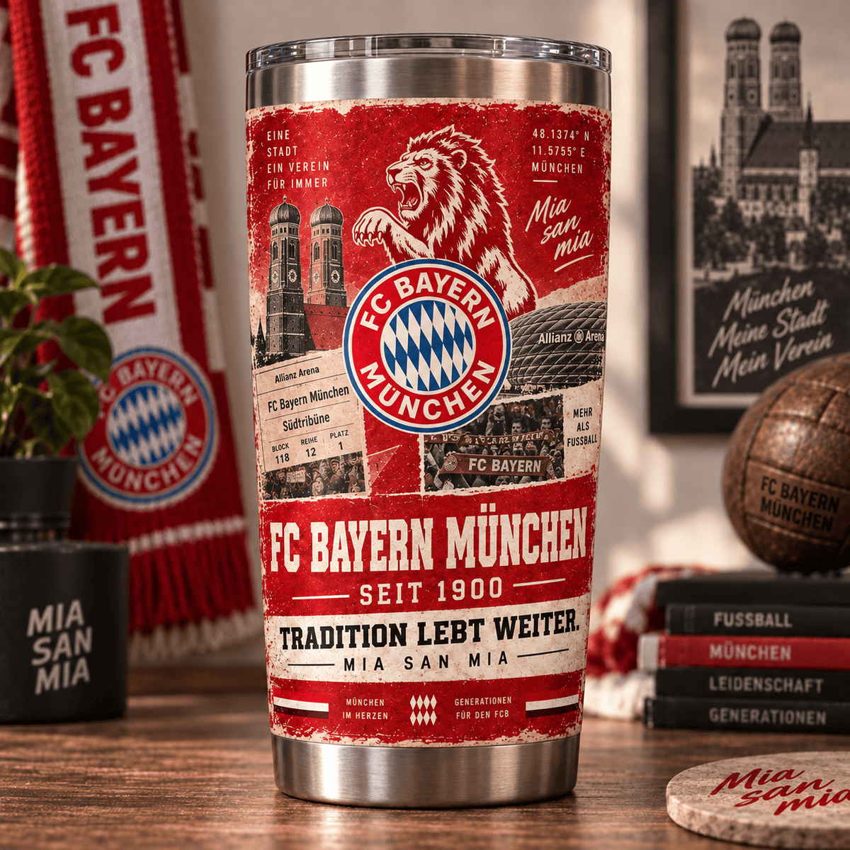 Bayern Munich Heritage Tumbler – Tradition Lebt Weiter Edition