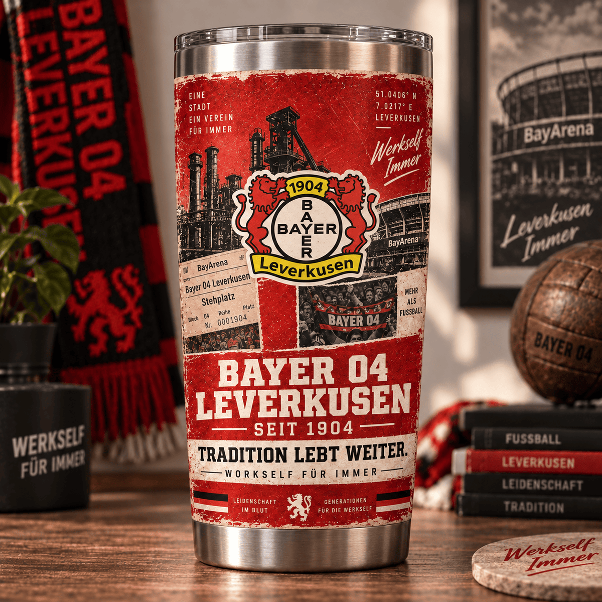 Bayer Leverkusen Heritage Tumbler – Tradition Lebt Weiter Edition
