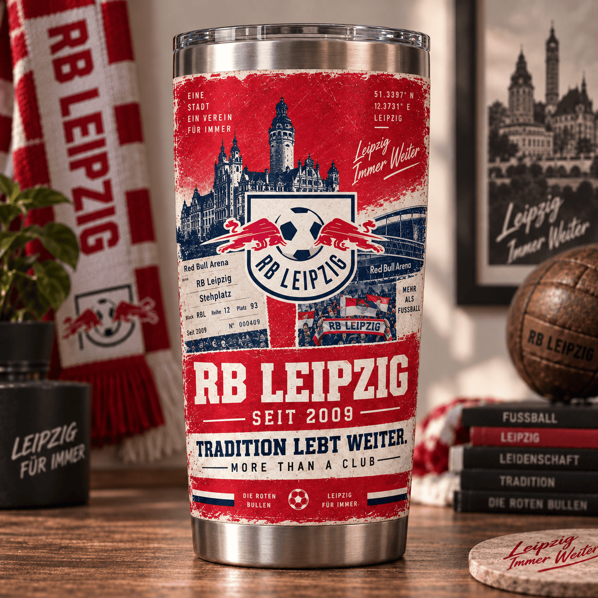 RB Leipzig Heritage Tumbler – Tradition Lebt Weiter Edition
