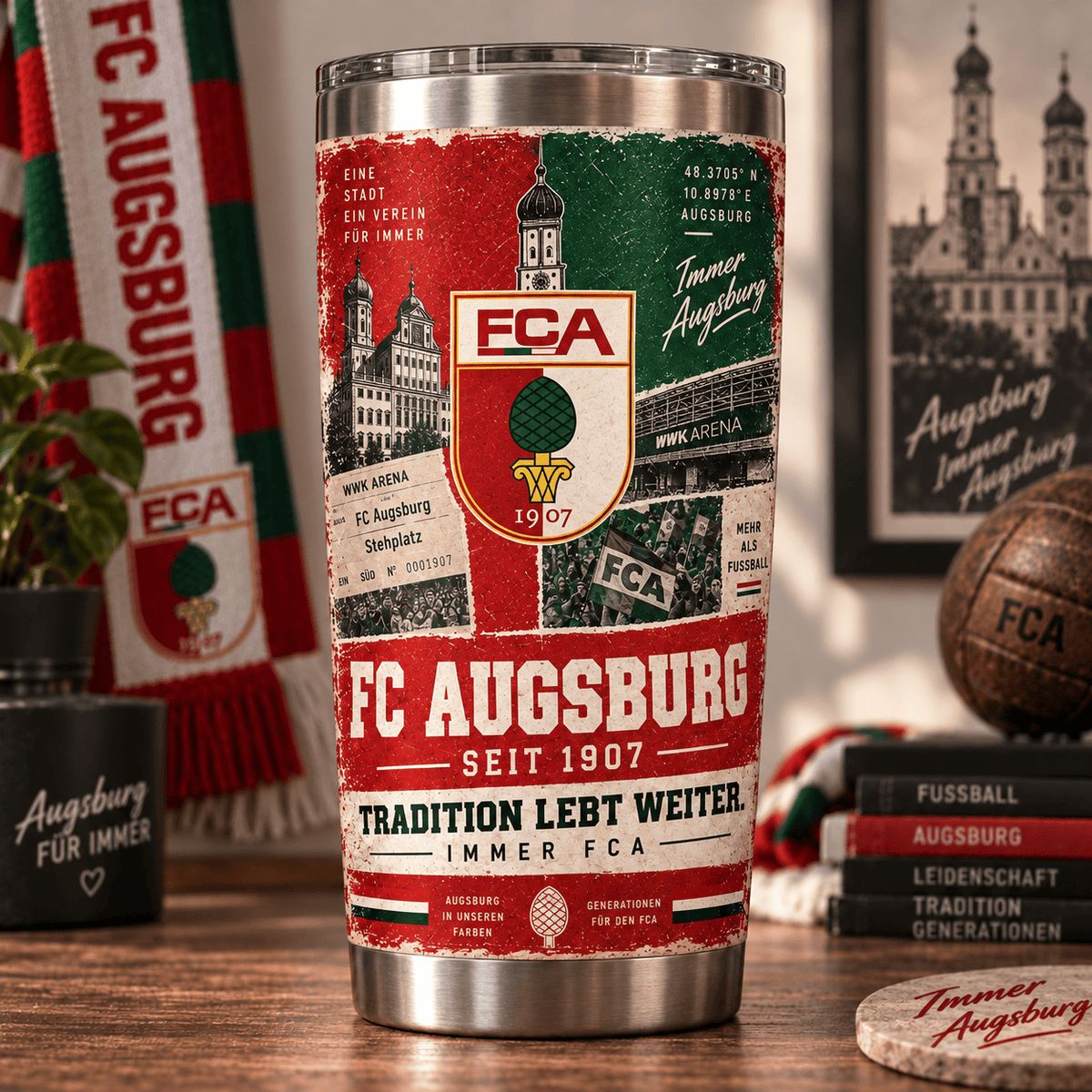 FC Augsburg Heritage Tumbler – Tradition Lebt Weiter Edition