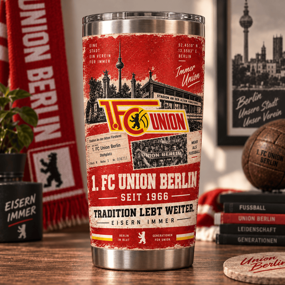 Union Berlin Heritage Tumbler – Tradition Lebt Weiter Edition