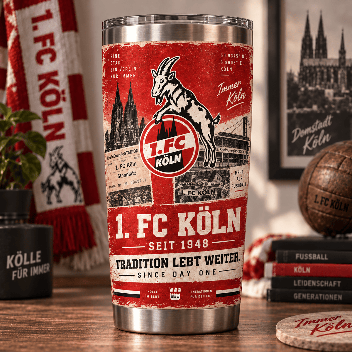 1. FC Köln Heritage Tumbler – Tradition Lebt Weiter Edition