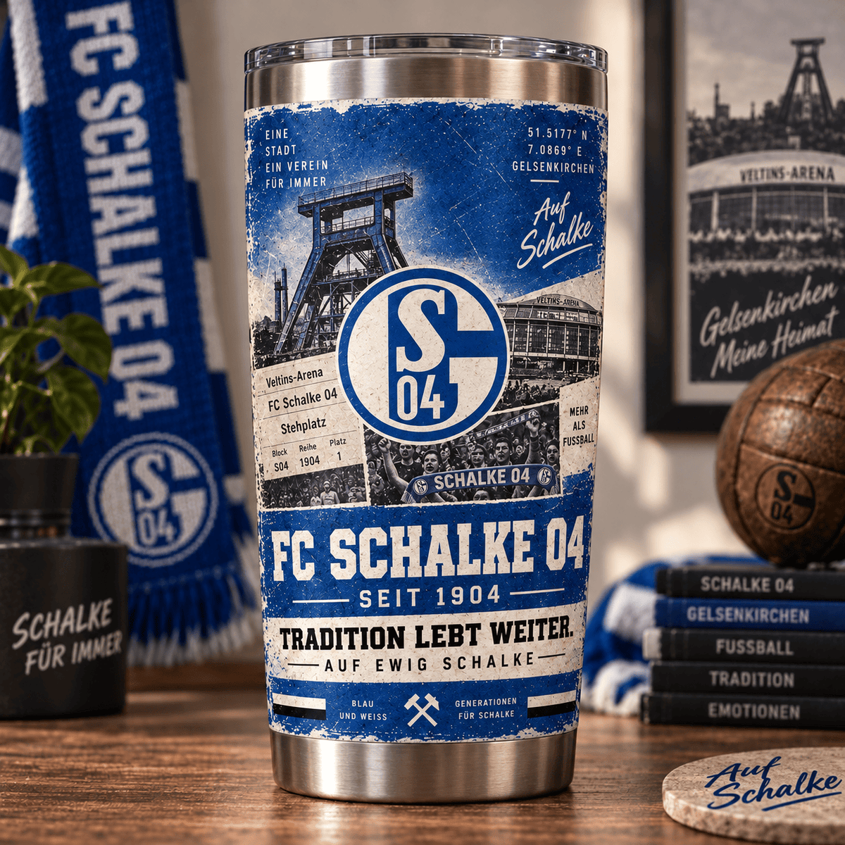 Schalke 04 Heritage Tumbler – Tradition Lebt Weiter Edition