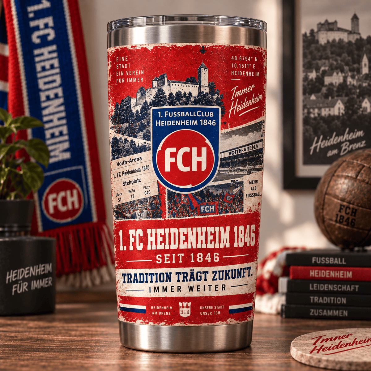 FC Heidenheim Heritage Tumbler – Tradition Lebt Weiter Edition