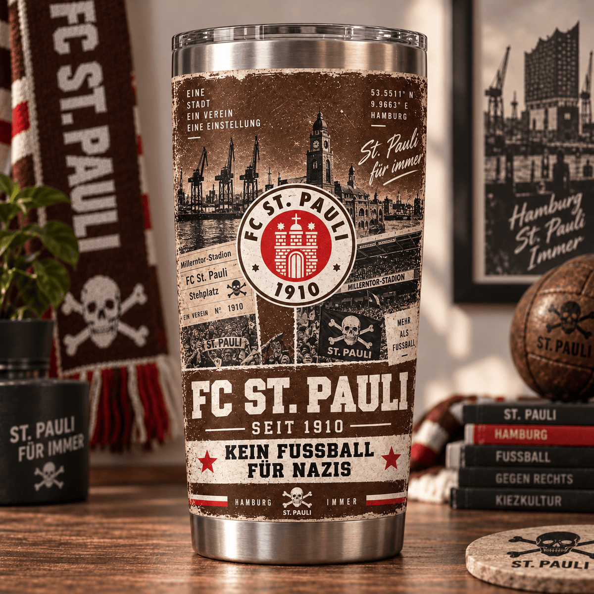 FC St. Pauli Heritage Tumbler – Tradition Lebt Weiter Edition