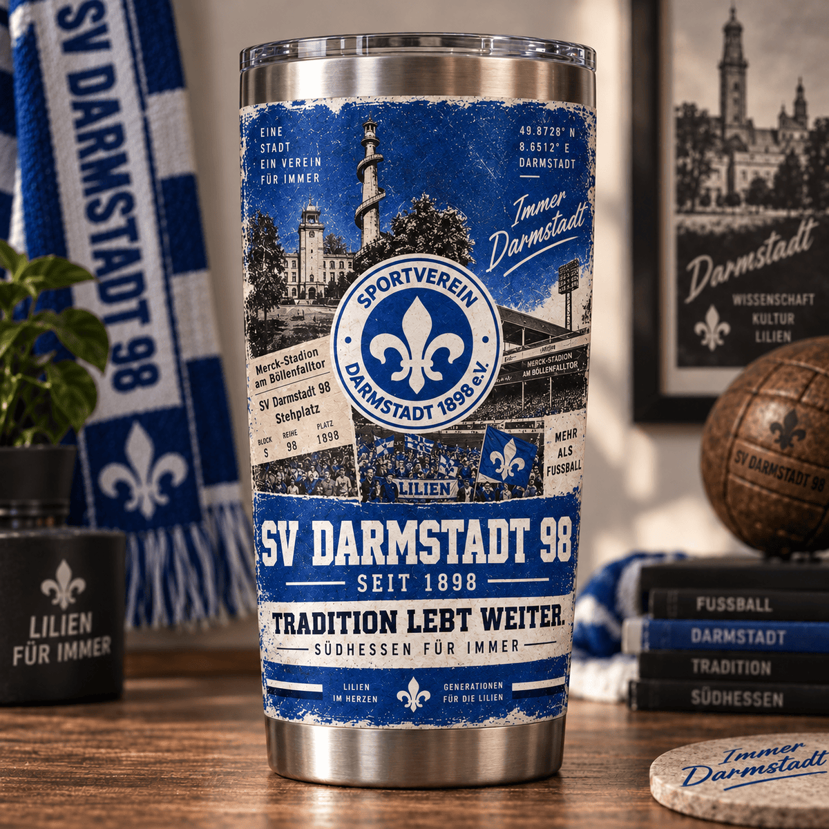 SV Darmstadt 98 Heritage Tumbler – Tradition Lebt Weiter Edition