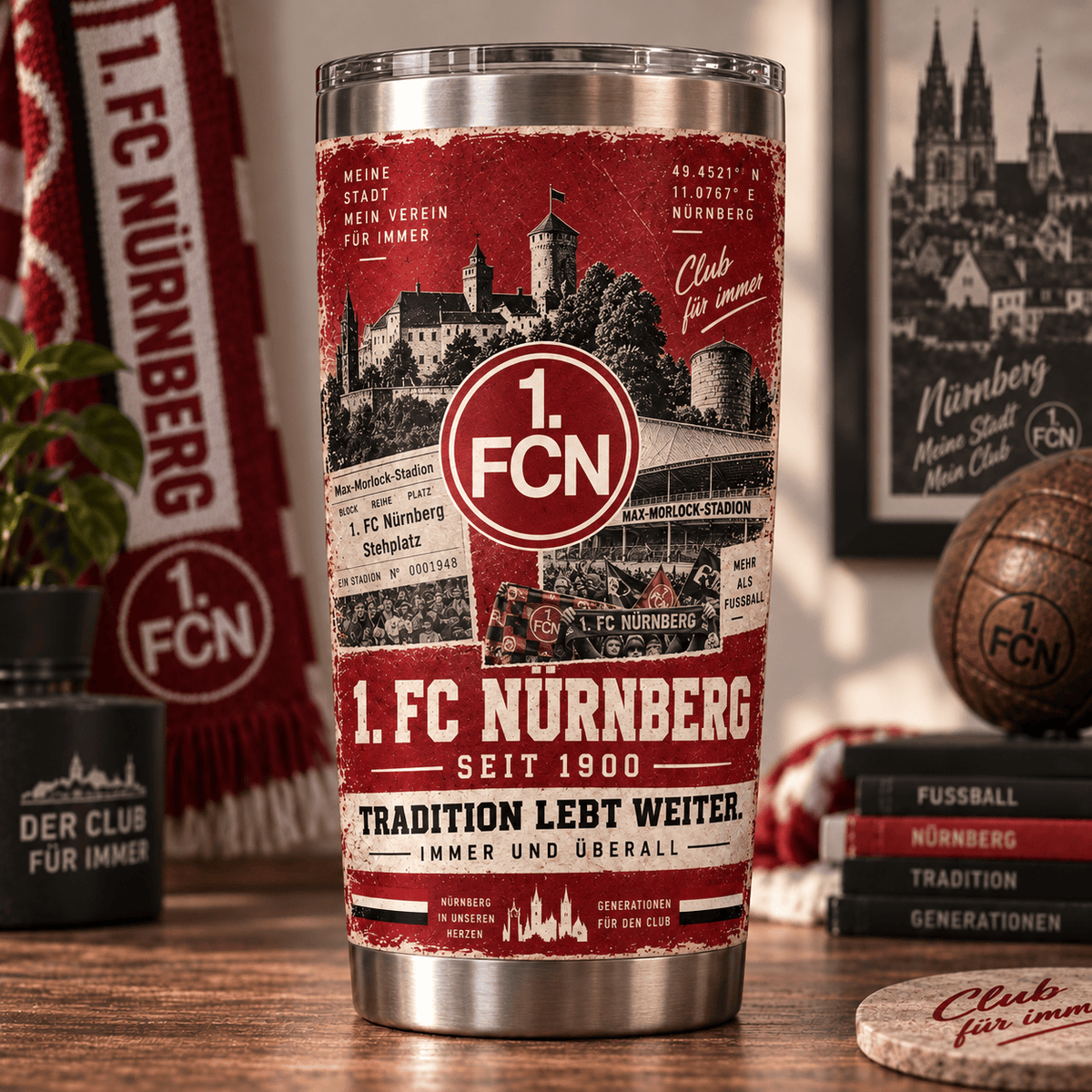 FC Nürnberg Heritage Tumbler – Tradition Lebt Weiter Edition