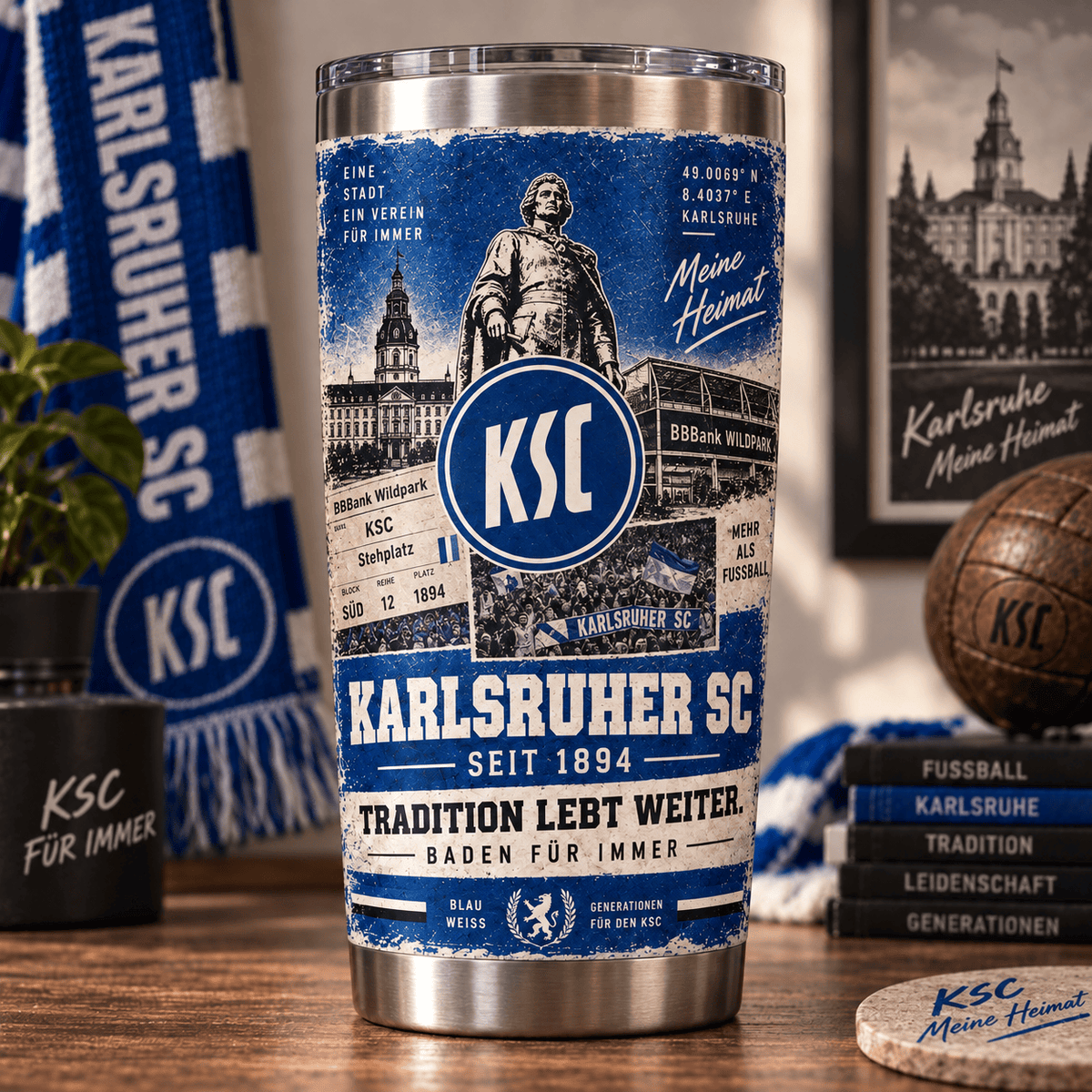 Karlsruher SC Heritage Tumbler – Tradition Lebt Weiter Edition