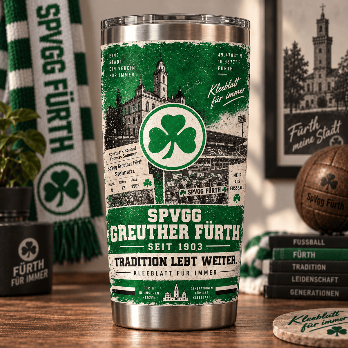 SpVgg Greuther Fürth Heritage Tumbler – Tradition Lebt Weiter Edition