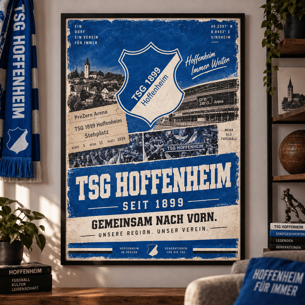 TSG Hoffenheim Heritage Wall Art – Vintage Tradition Lives On Poster Print