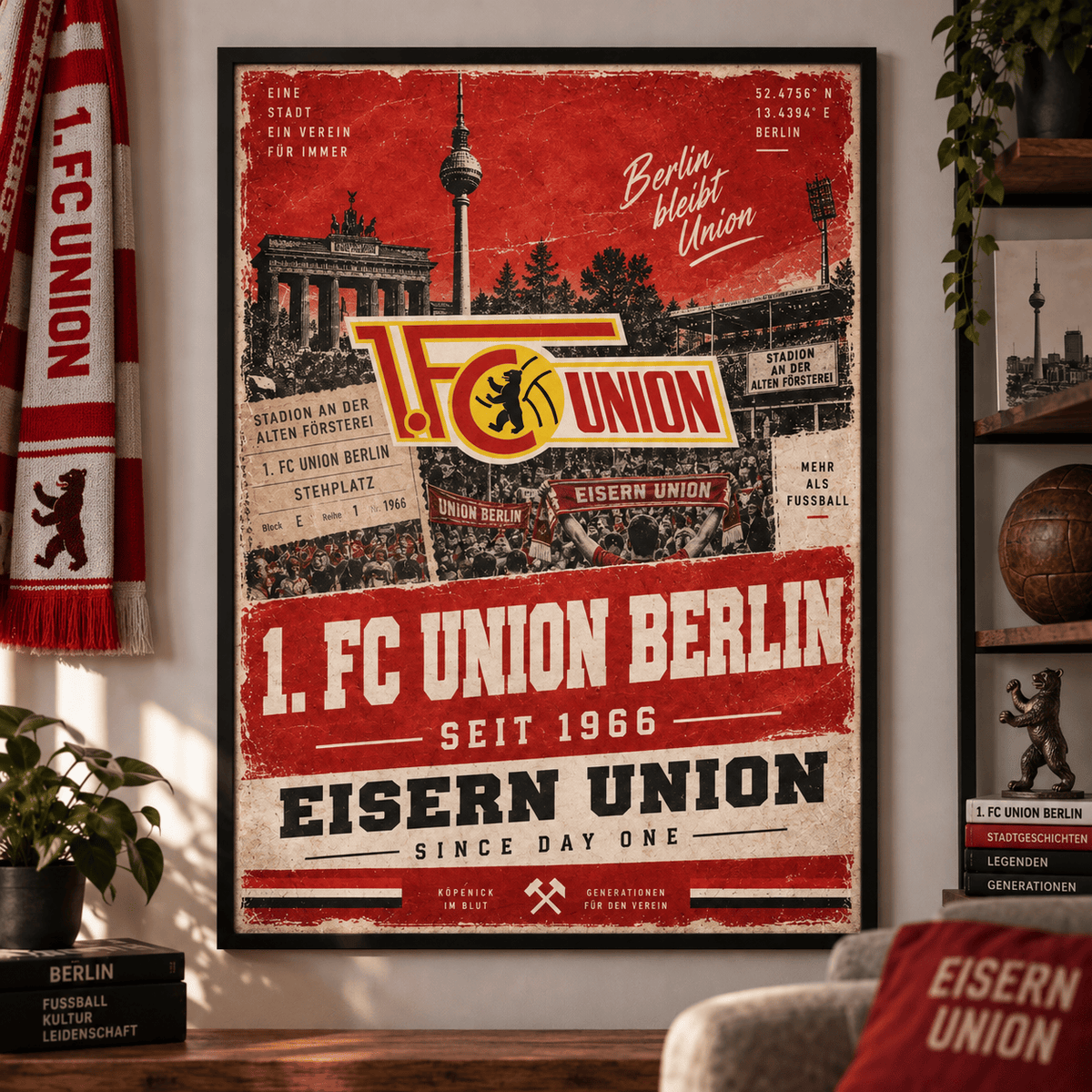 Union Berlin Heritage Wall Art – Vintage Tradition Lives On Poster Print