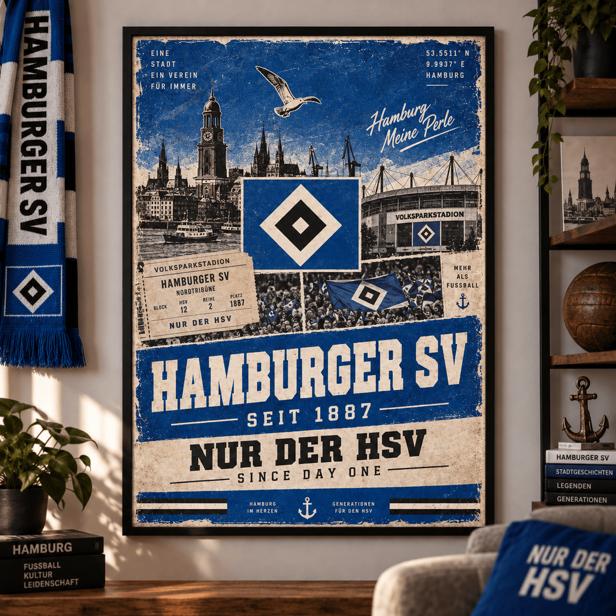 Hamburger SV Heritage Wall Art – Vintage Tradition Lives On Poster Print