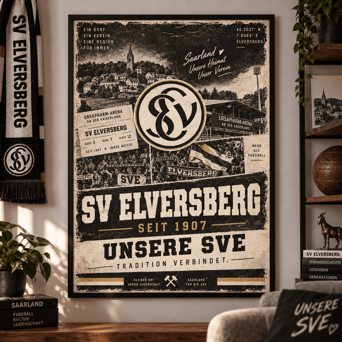 SV Elversberg Heritage Wall Art – Vintage Tradition Lives On Poster Print