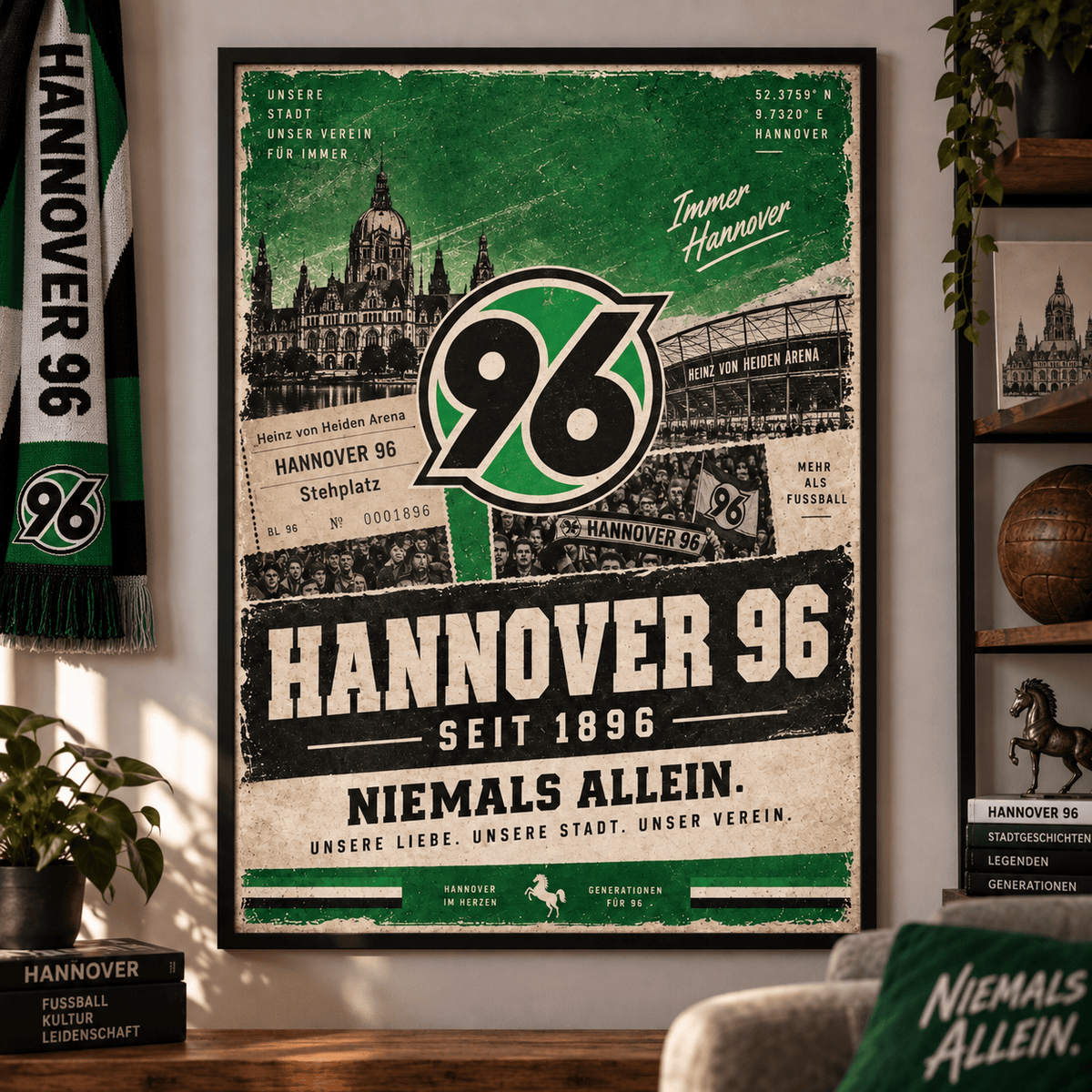 Hannover 96 Heritage Wall Art – Vintage Tradition Lives On Poster Print