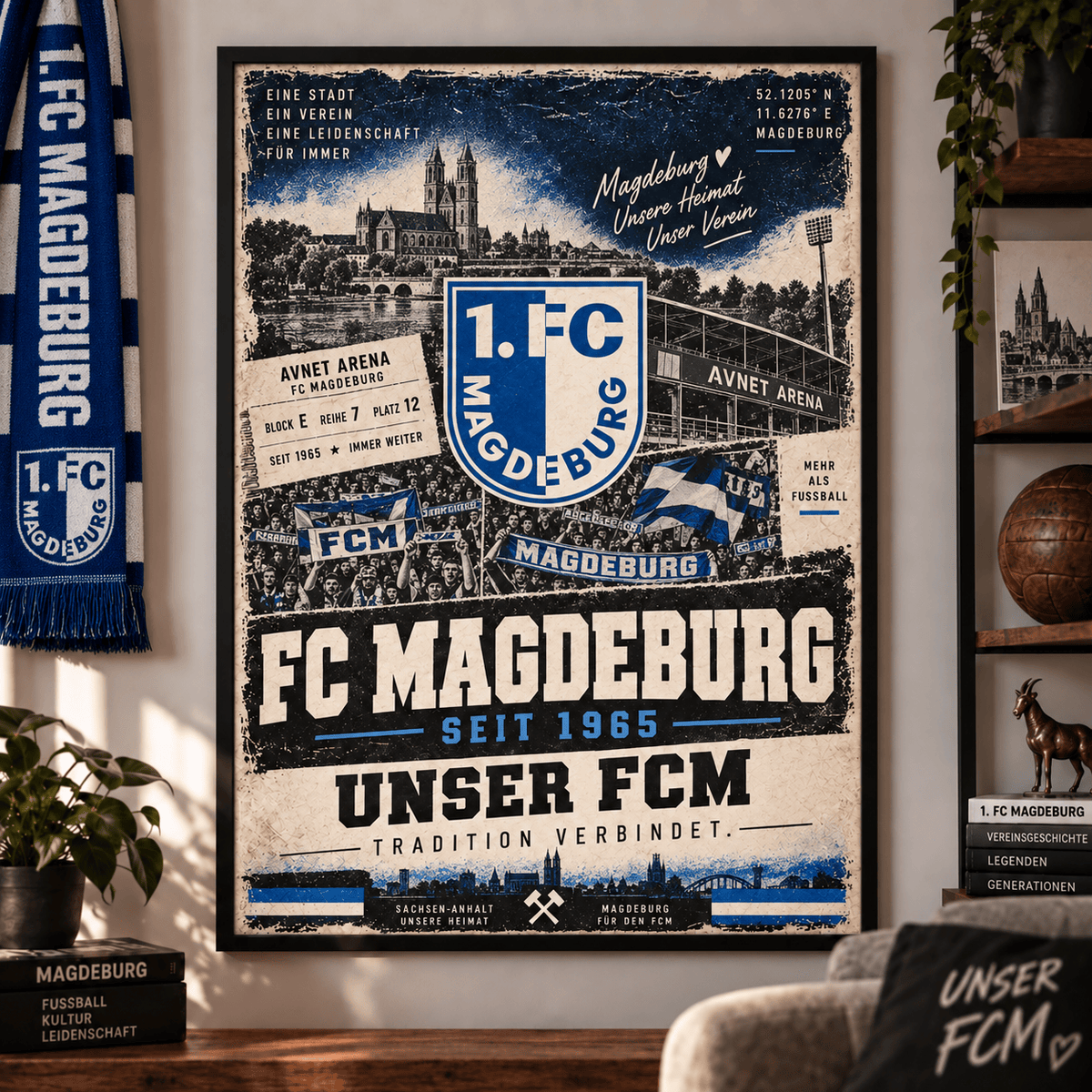 FC Magdeburg Heritage Wall Art – Vintage Tradition Lives On Poster Print