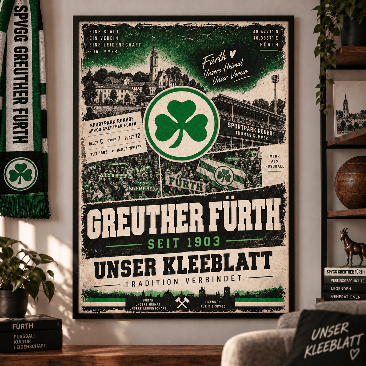 SpVgg Greuther Fürth Heritage Wall Art – Vintage Tradition Lives On Poster Print