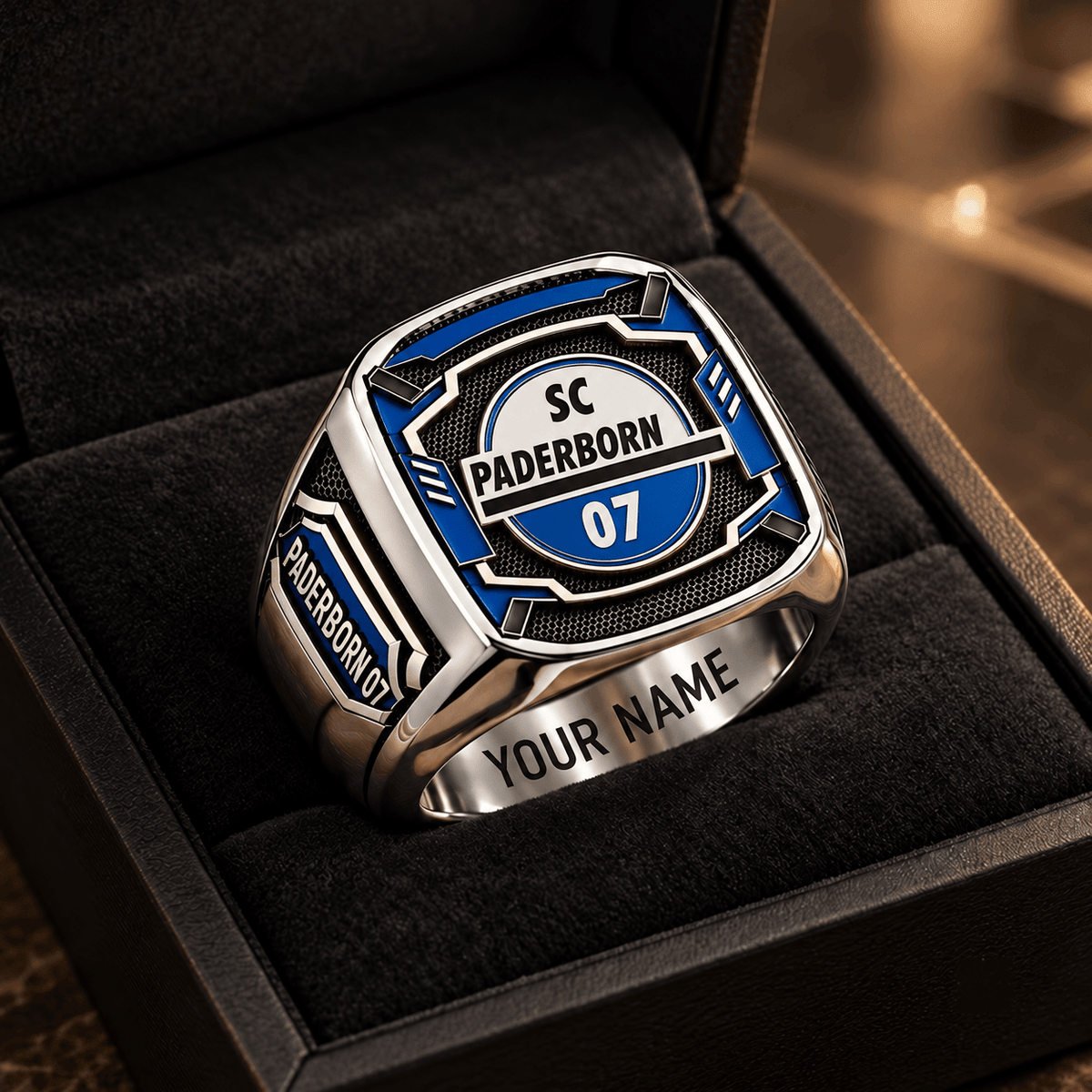 SC Paderborn 07 3D Fan Signet Ring – Custom Engraved Heavy Metal Band