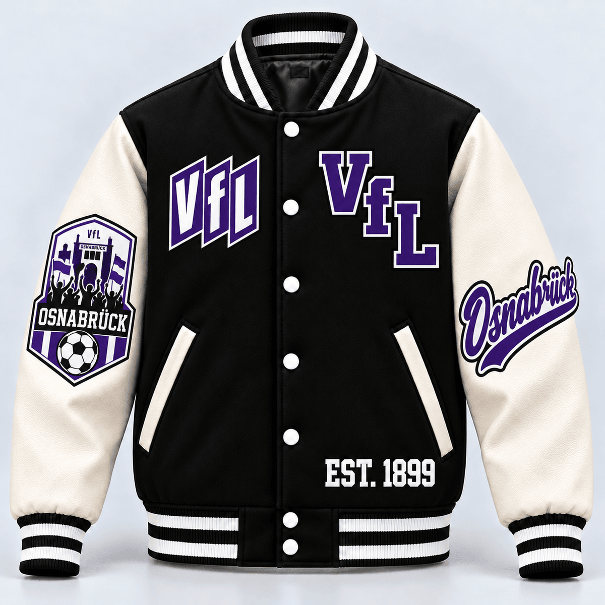 VfL Osnabrück Baseball Jacket – Classic Cotton Fleece Bomber Jacket
