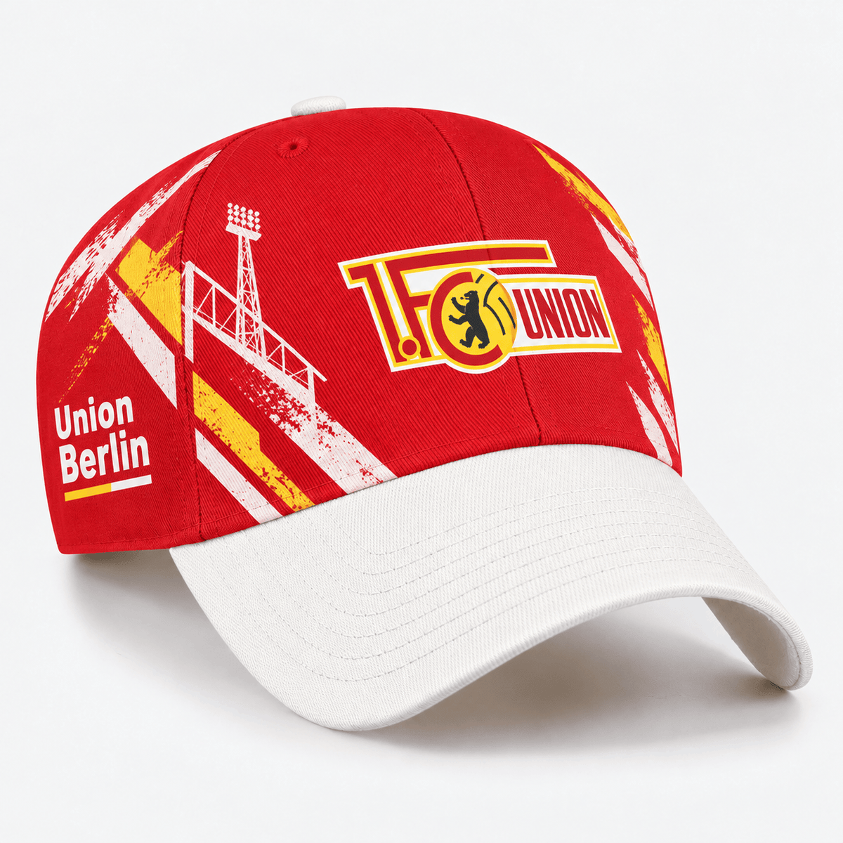 Union Berlin Two-Tone Baseball Cap – Sporty Football Fan Hat