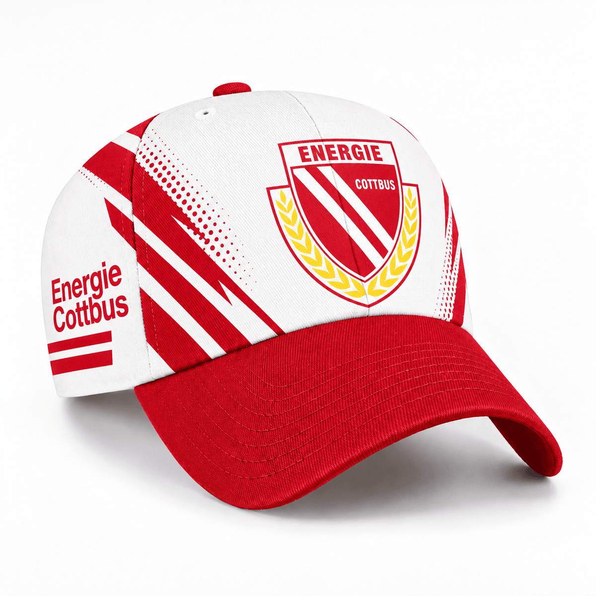 Energie Cottbus Two-Tone Baseball Cap – Sporty Football Fan Hat