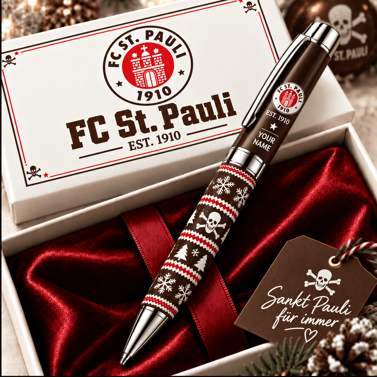 FC St. Pauli Personalized Holiday Ballpoint Pen